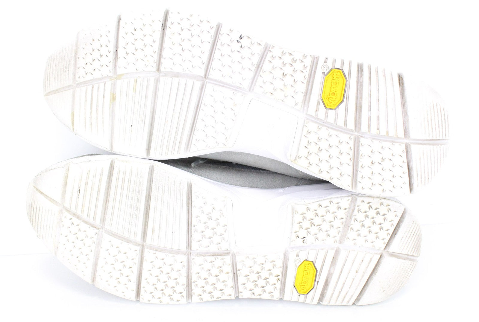 SUITSUPPLY Men Sneakers EU43 Light Grey Low-Top Leather Lace-Up Vibram Trainers