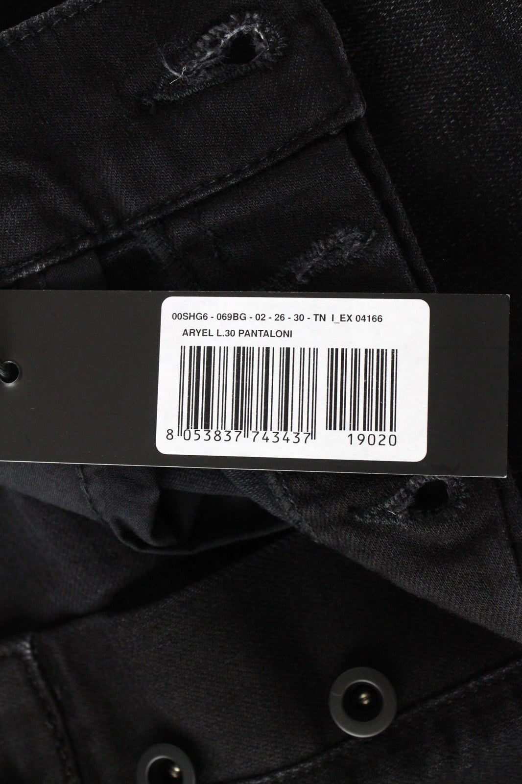 DIESEL Aryel 069BG Women Jeans W26/L30 Straight Dark Grey Stretch Regular Fit