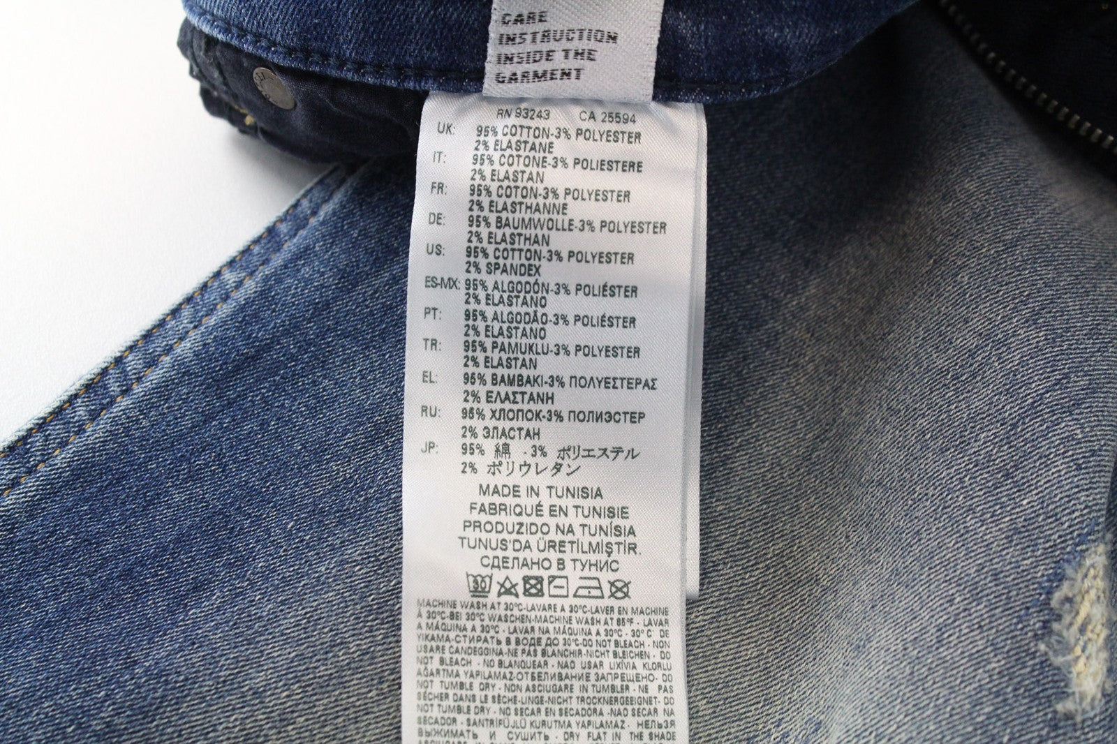 DIESEL D-Vider-T 087AD Men Jeans W27 Carrot Jogg Sweat Blue Stretch Distressed