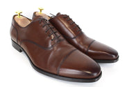 SUITSUPPLY Men Formal Shoes EU43 Mid Brown Calf Leather Derby Classic Lace-Up
