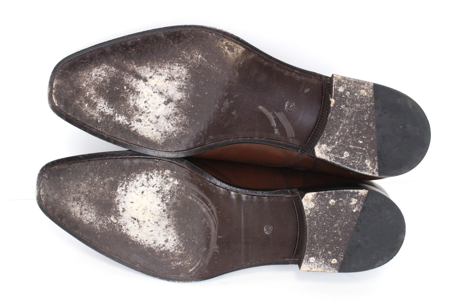 SUITSUPPLY Men Formal Shoes EU43 Mid Brown Calf Leather Derby Classic Lace-Up