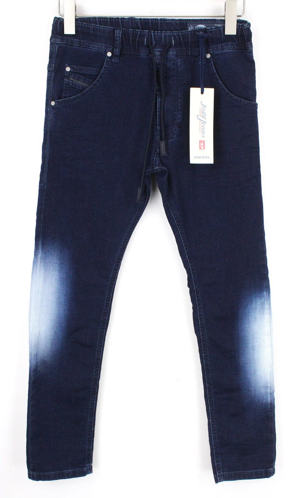 DIESEL Krooley-NE 0687D Men Jeans W26 Slim Carrot Faded Jogg Blue Stretch