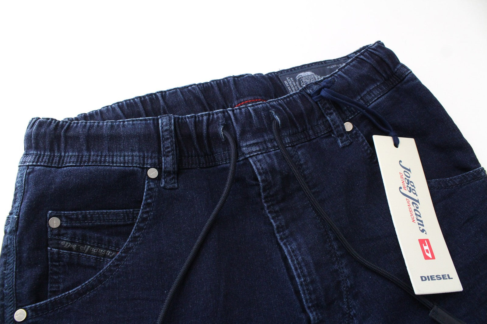 DIESEL Krooley-NE 0687D Men Jeans W26 Slim Carrot Faded Jogg Blue Stretch