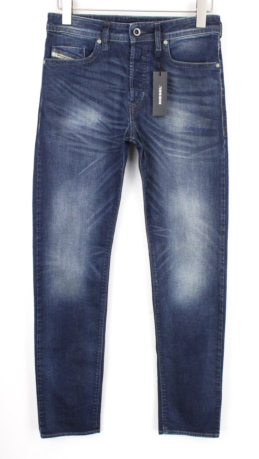 DIESEL Buster R853R Men Jeans W28/L32 Regular Slim Tapered Stretch Blue Denim