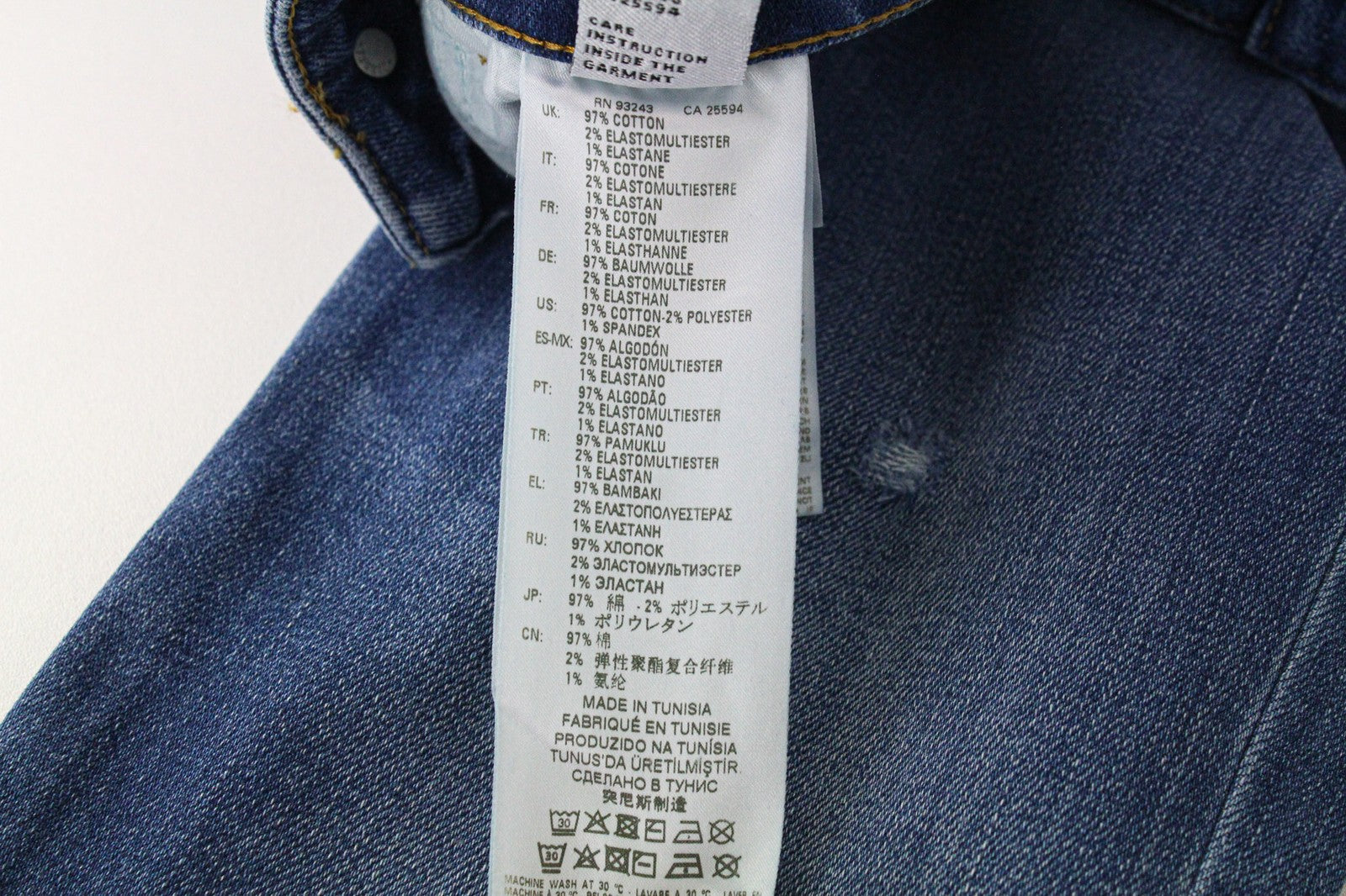 DIESEL D-Rifty 083AX Women Jeans W26/L32 Distressed Slim Blue Stretch Low Rise