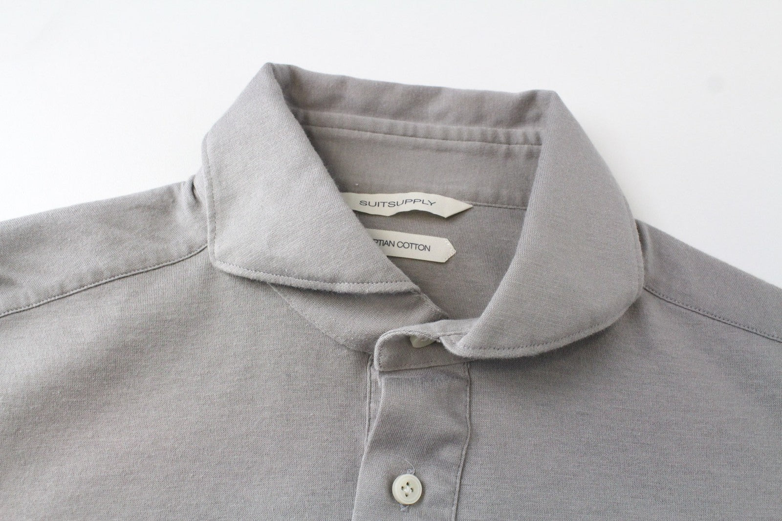 SUITSUPPLY Men Shirt 39/15.5/40/15.75 Brown Polo Egyptian Cotton Extra Slim Fit