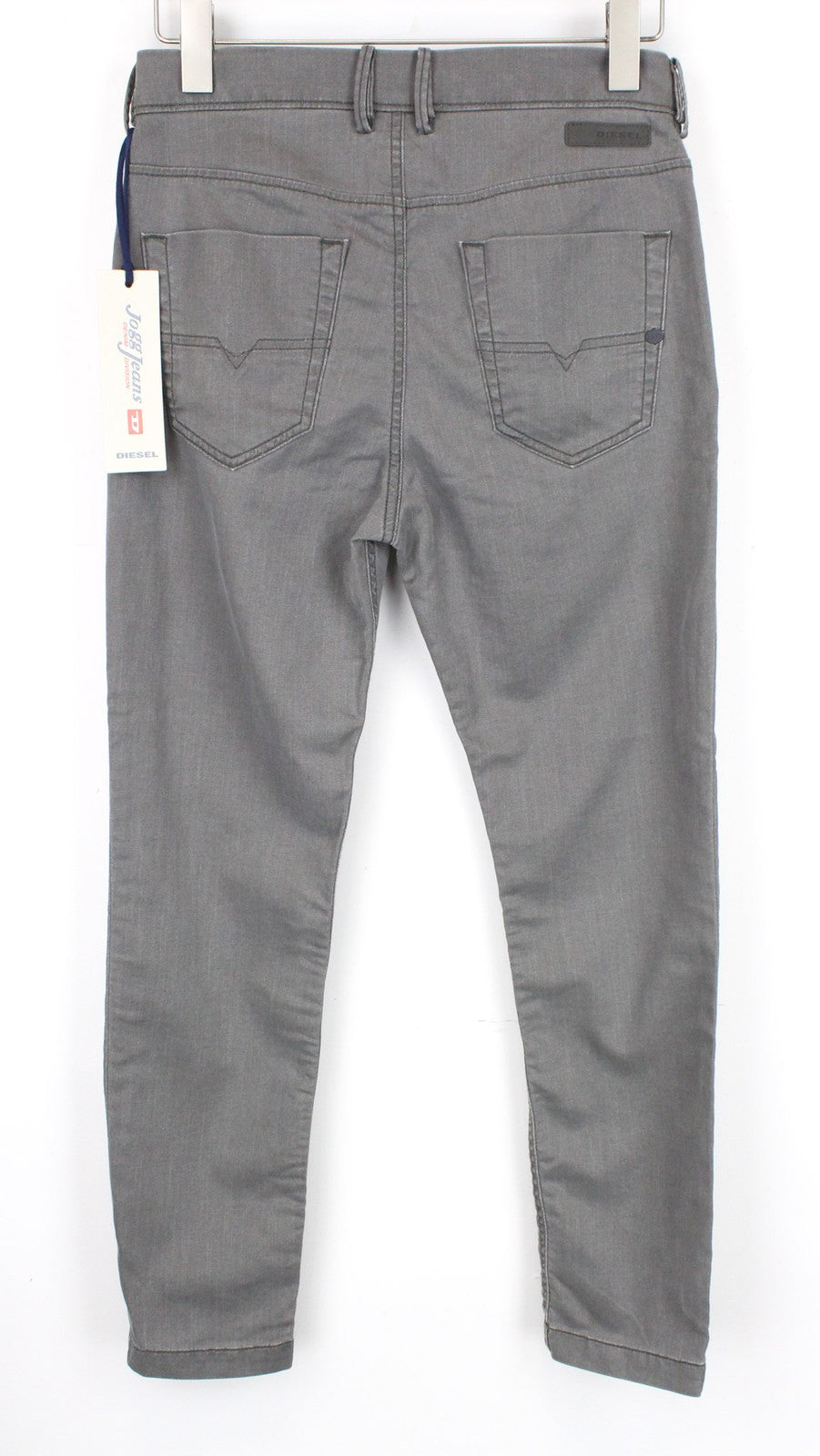 DIESEL Slim-Chino-M-NE 0685E Men Trousers W28 Grey Slim Jogg Sweat Stretch
