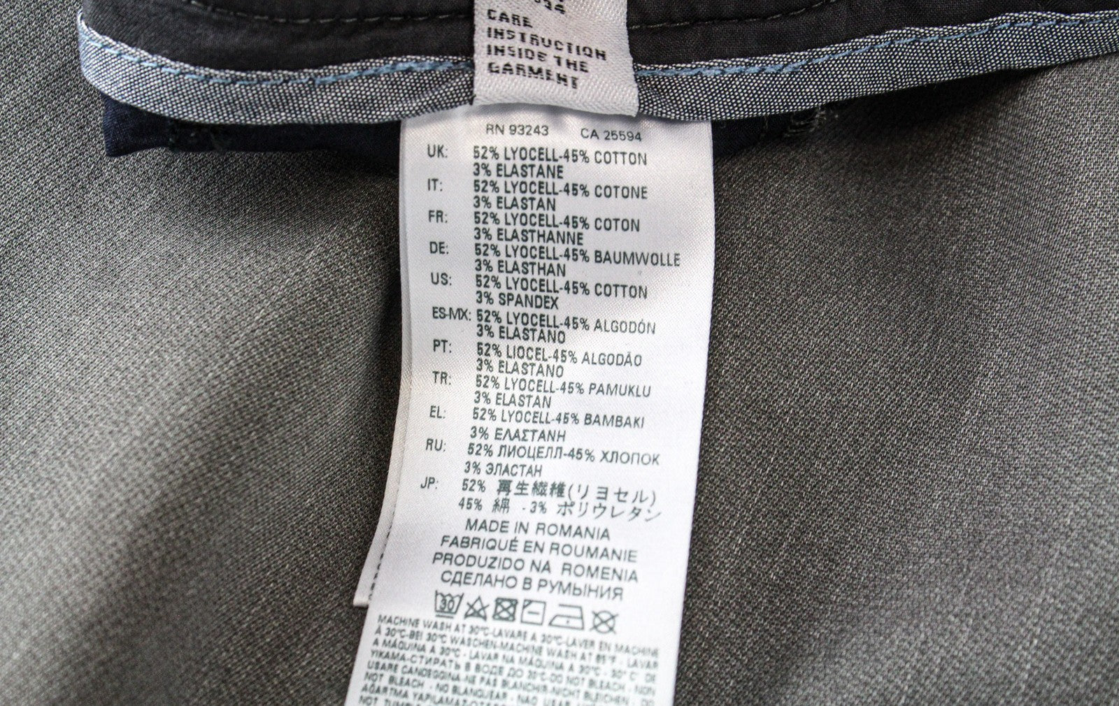 DIESEL Slim-Chino-M-NE 0685E Men Trousers W28 Grey Slim Jogg Sweat Stretch