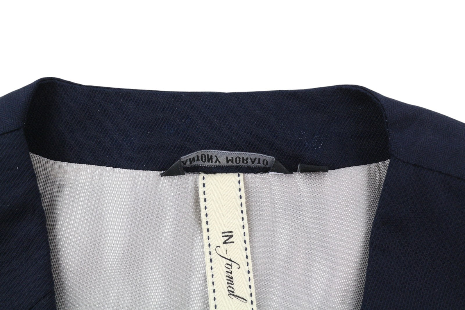 ANTONY MORATO Men Waistcoat XS Navy Blue Notch Lapel Double-Breasted Lined Vest