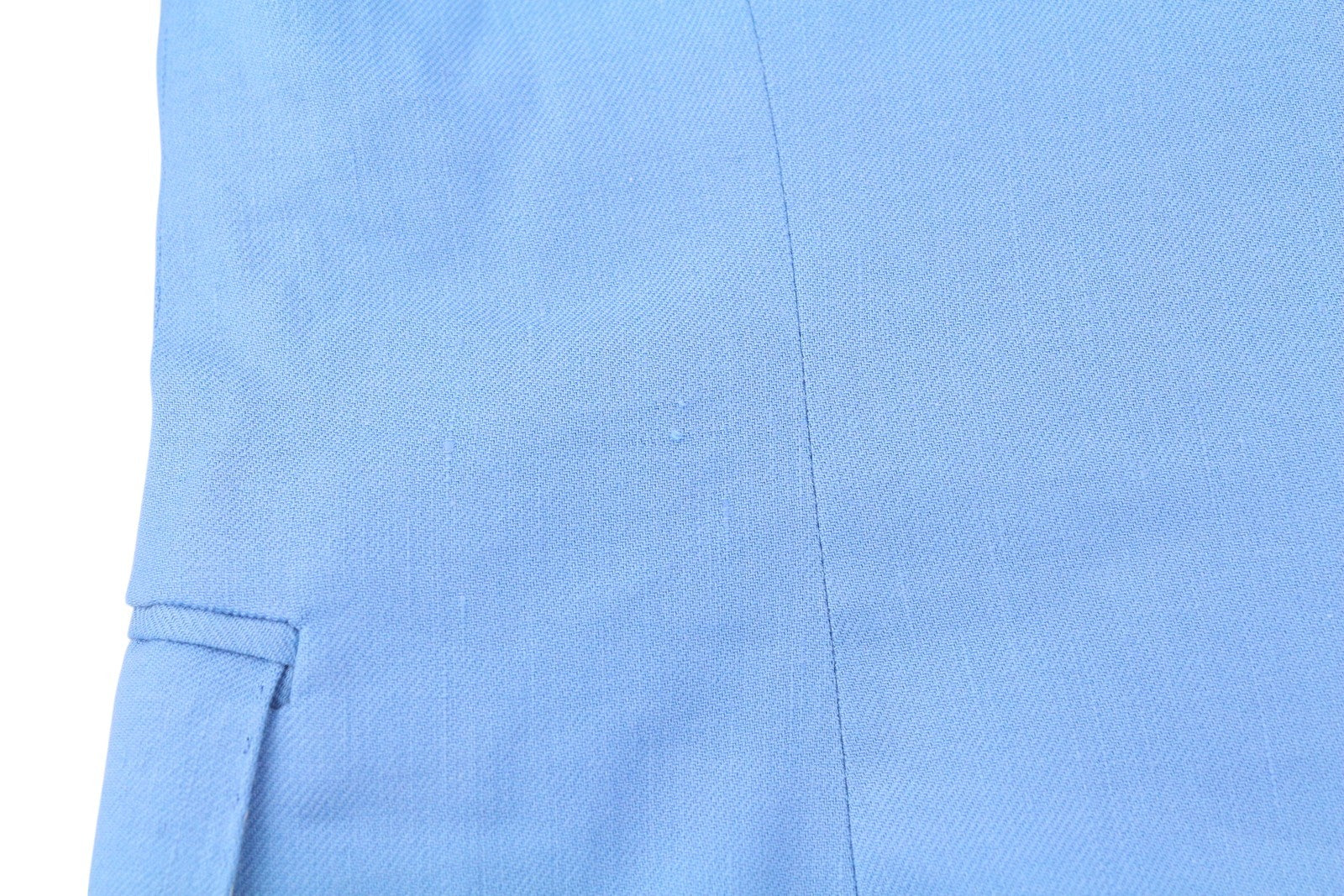 GANT Women Blazer EU34 Blue Linen Blend Notch Lapel Single-Breasted Lined Casual