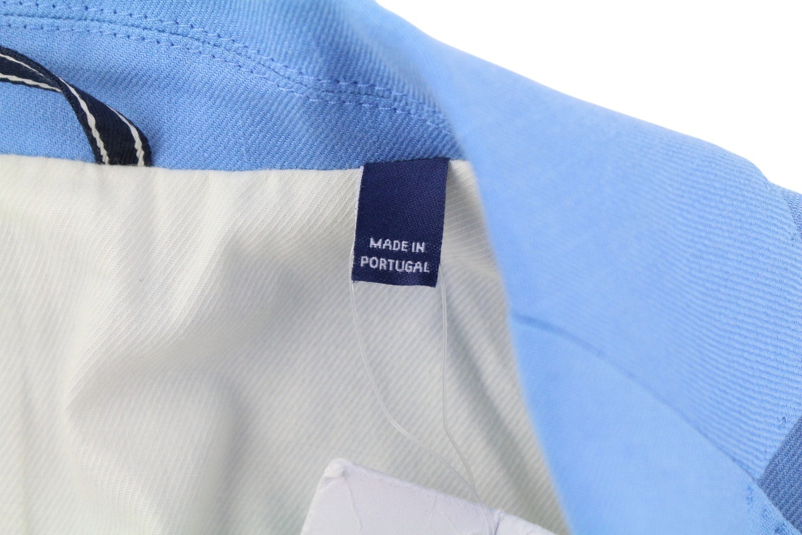 GANT Women Blazer EU34 Blue Linen Blend Notch Lapel Single-Breasted Lined Casual