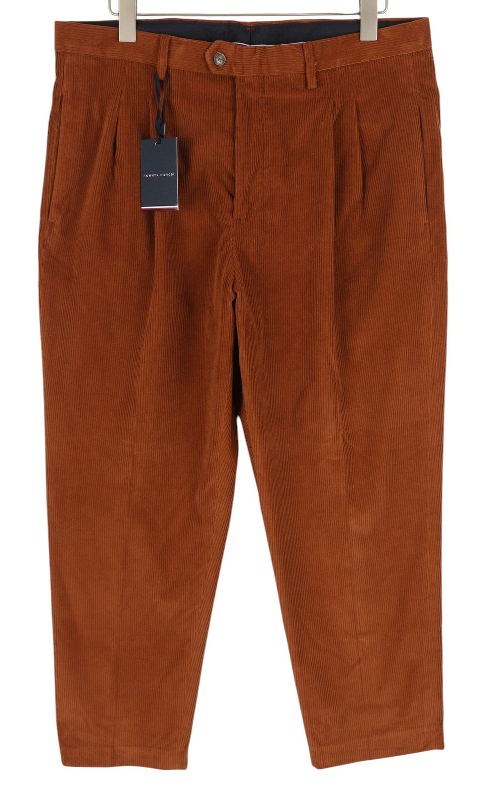 TOMMY HILFIGER Rock Velvet Lardini Men Trousers W35 Corduroy Pleated RRP€139