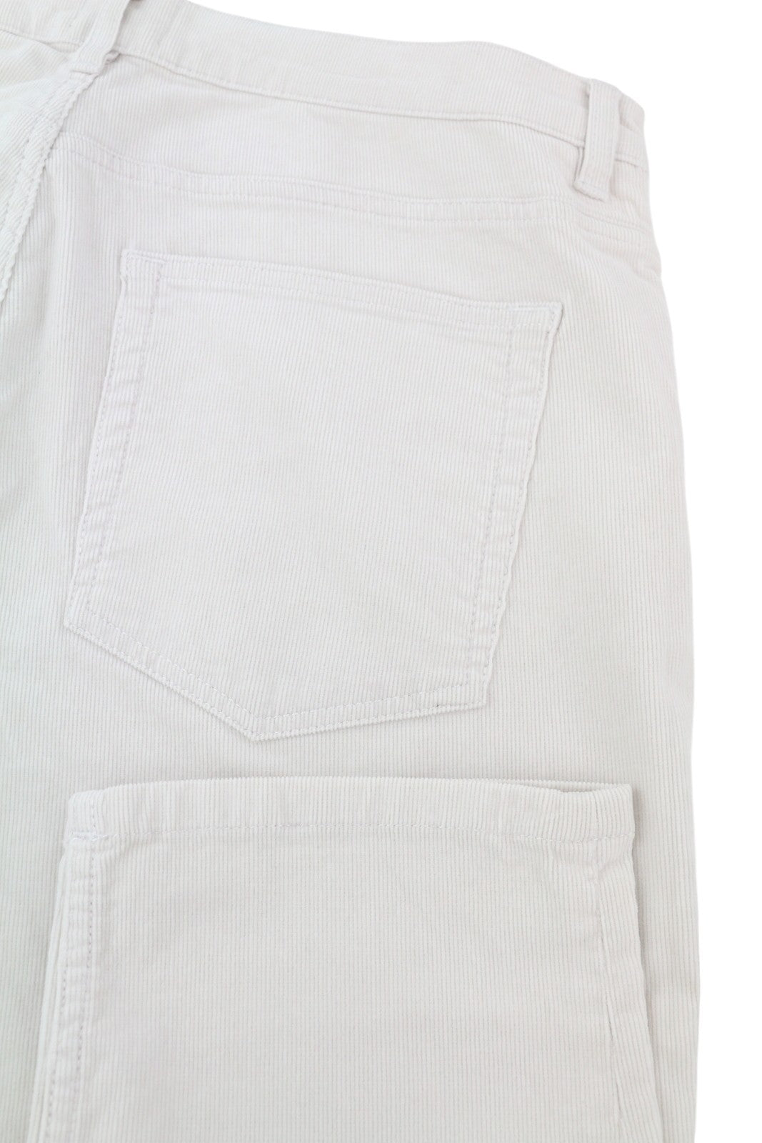 GANT Rugger The Cordster Women Trousers W31/L34 Ivory Corduroy Zip Fly Ankle