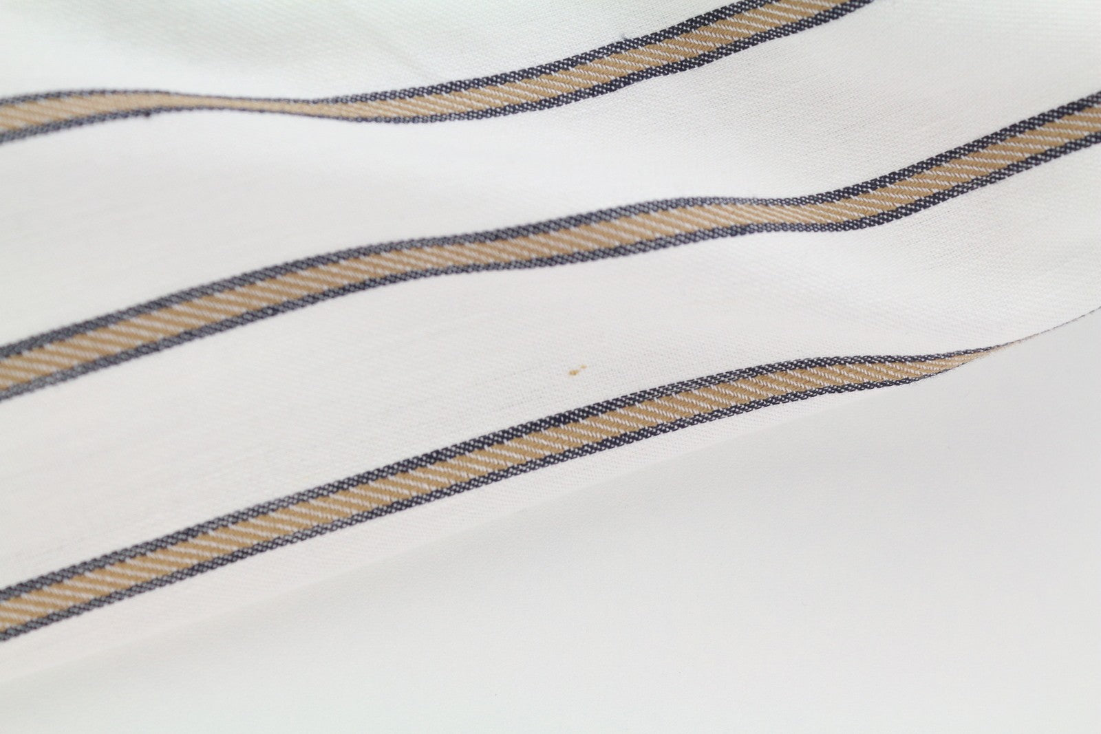 GANT Stripe Linen Straight Women Blazer EU42 Off-White Linen Blend Notch Lapel