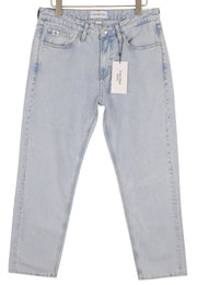 CALVIN KLEIN 90-ųjų tiesūs vyriški džinsai W32 šviesiai mėlyni skalbti išblukę užtrauktukai Fly Denim 