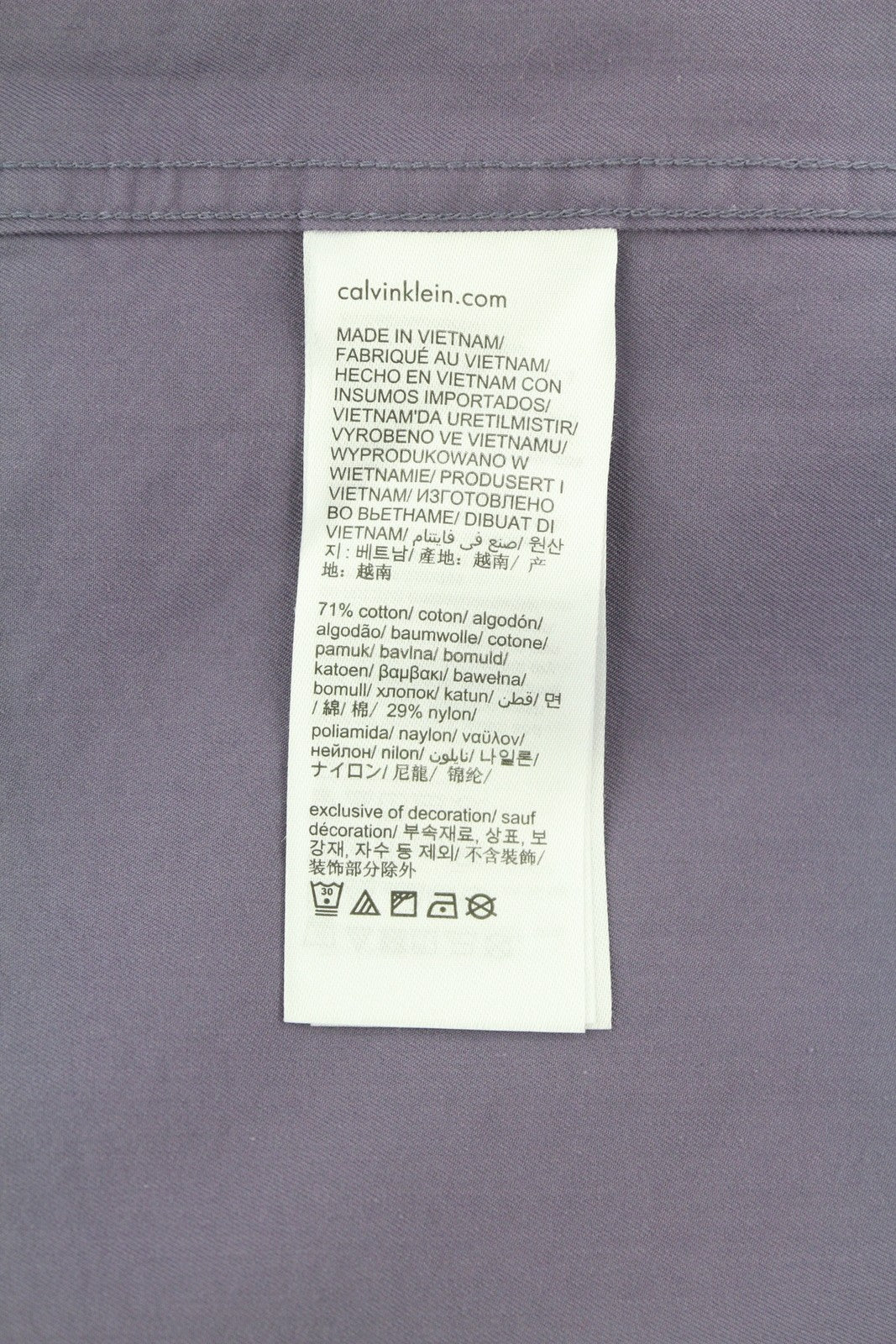 CALVIN KLEIN Men Shirt M Beige Button-Up Spread Patch Pockets Overshirt RRP€119