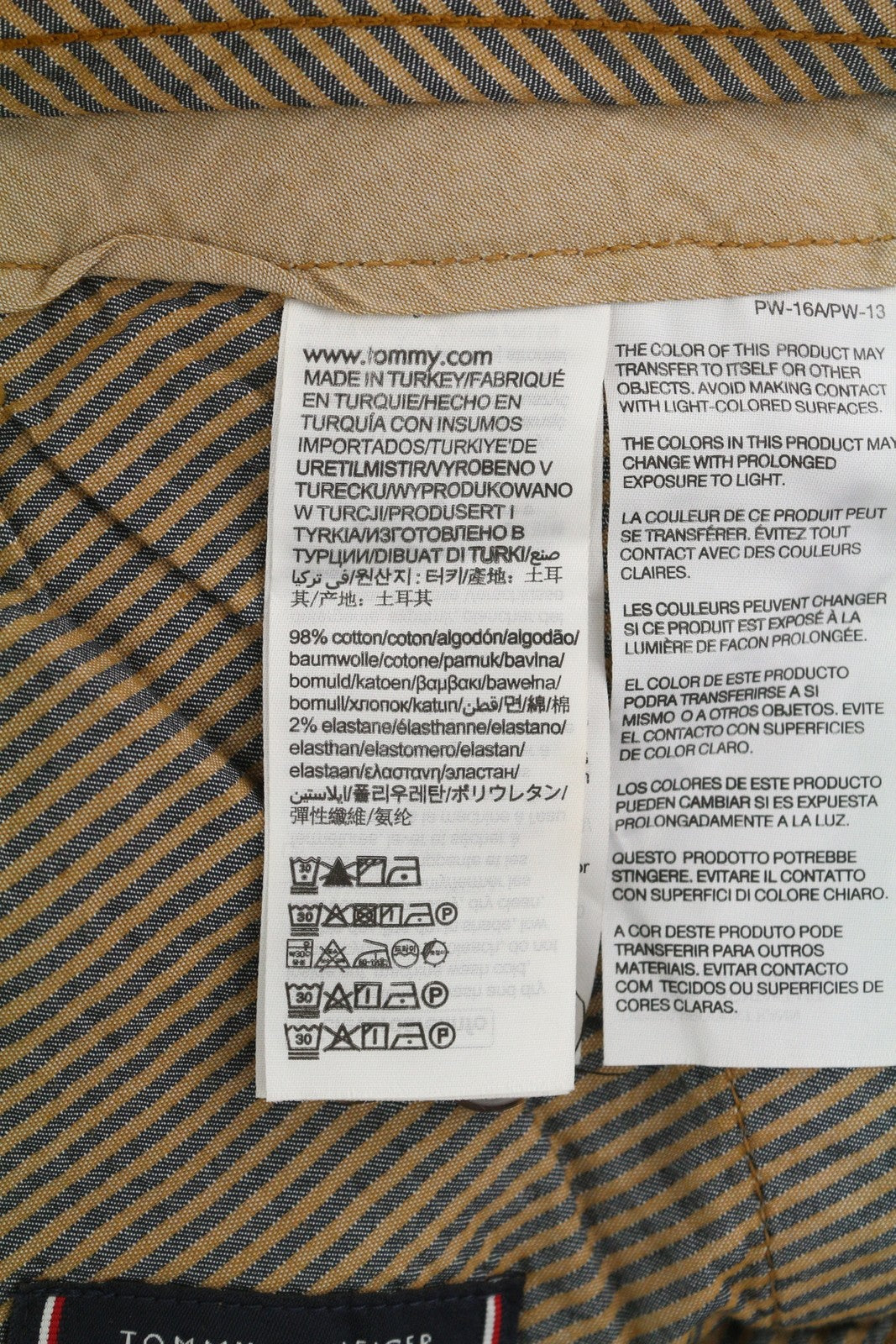 TOMMY HILFIGER Denton Chino Corduroy Men Trousers W35/L34 Straight Fit RRP€139