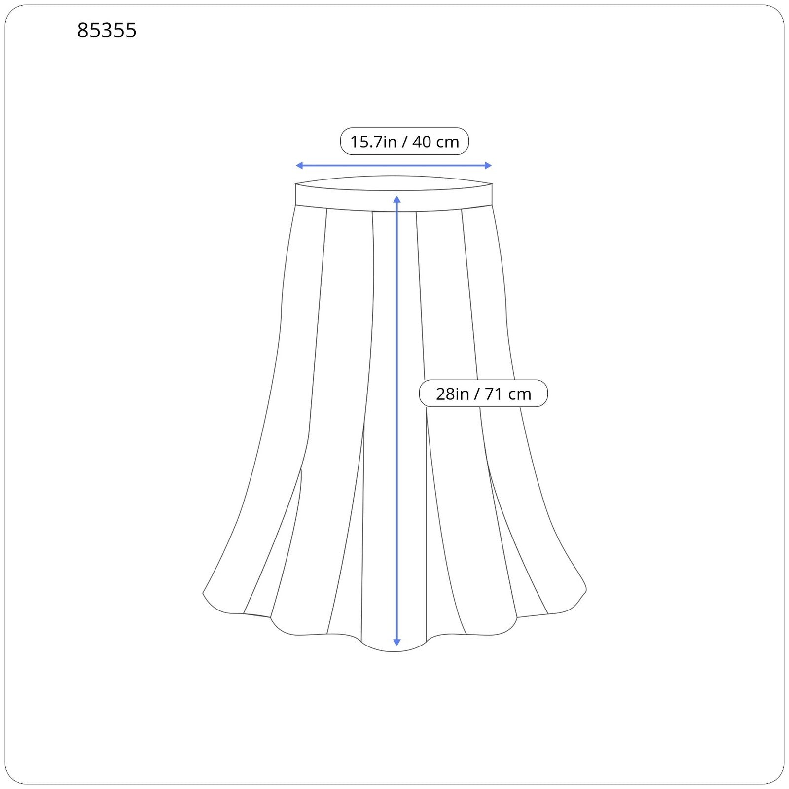 GANT Washable Stretch Wool Women Skirt EU40 Dark Blue Pleat Lined Knee-Length