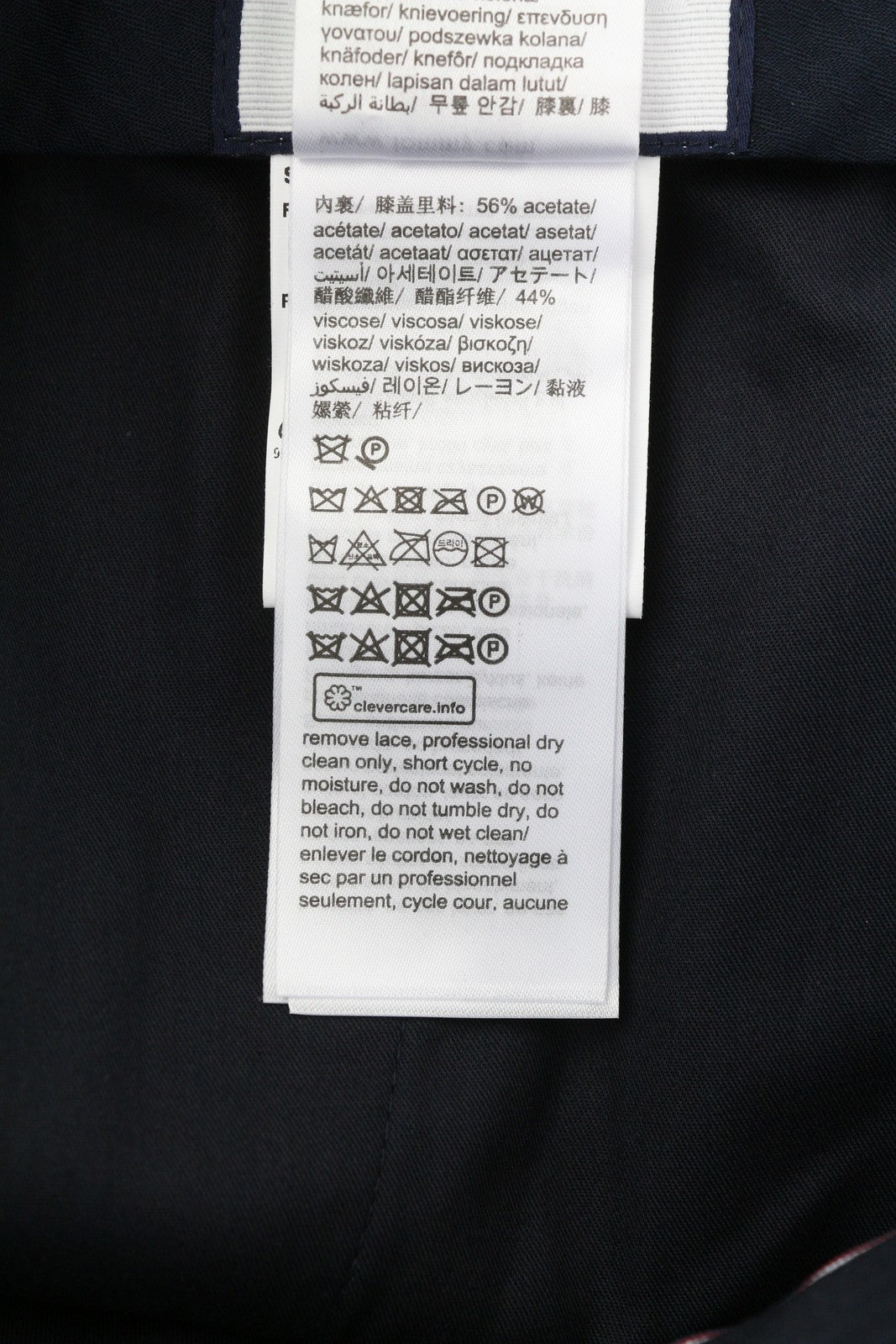 TOMMY HILFIGER Lardini Men Trousers 46 Blue Patterned Wool Cashmere Slim Fit