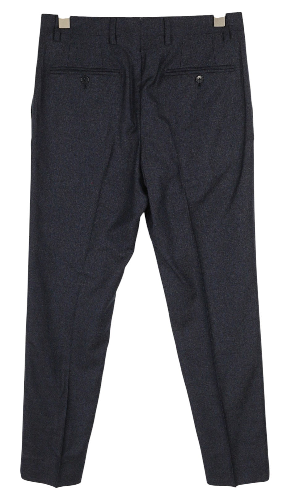 TOMMY HILFIGER Lardini Men Trousers 46 Blue Patterned Wool Cashmere Slim Fit