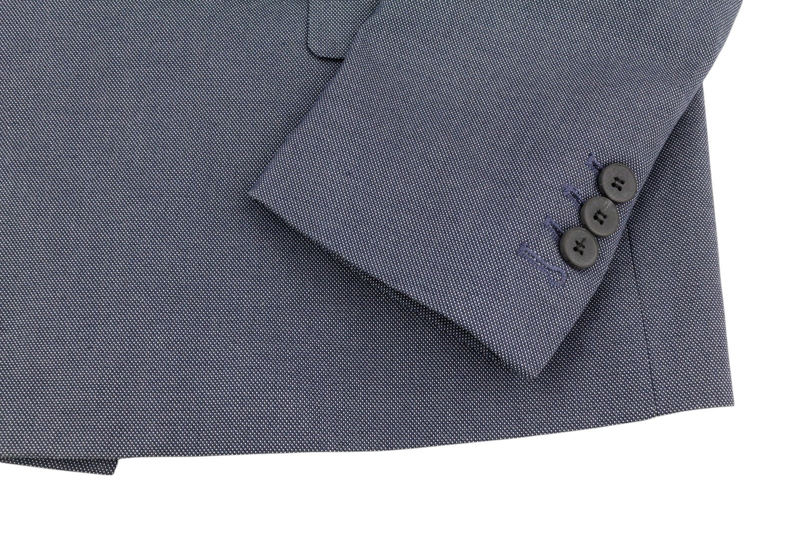 ANTONY MORATO Men Blazer XL Blue Double-Breasted Notch Lapel Slim Patterned