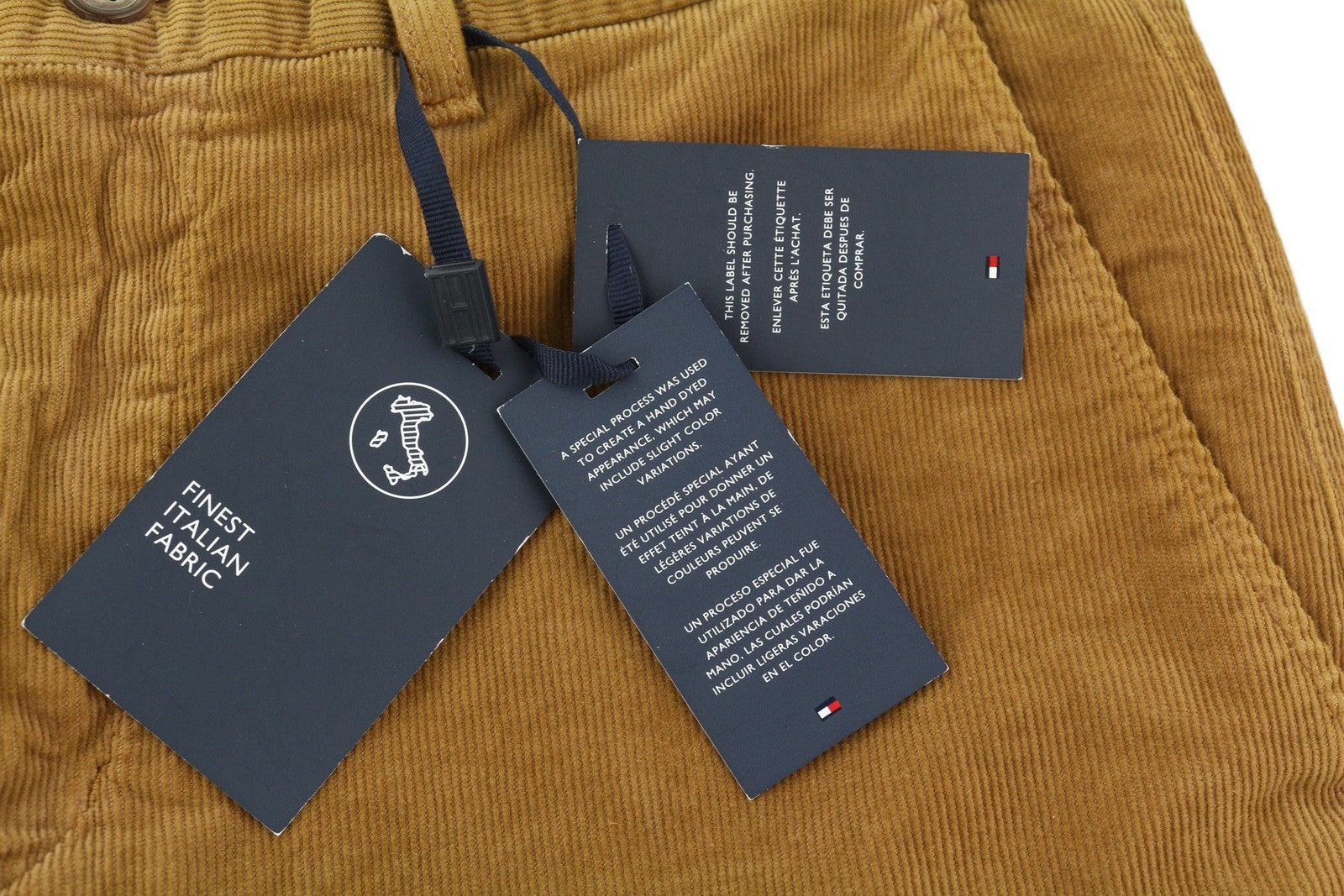 TOMMY HILFIGER Denton Chino Corduroy Men Trousers W35/L32 Straight Fit RRP€139