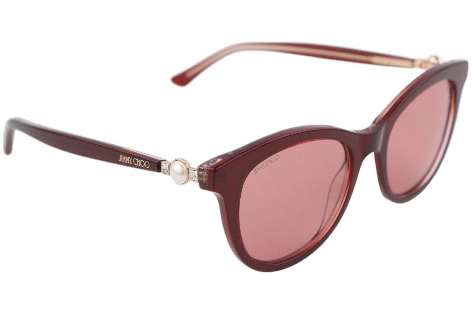 JIMMY CHOO Annabeth/S Women Sunglasses ONE SIZE Red Tinted Cateye Style RRP€349