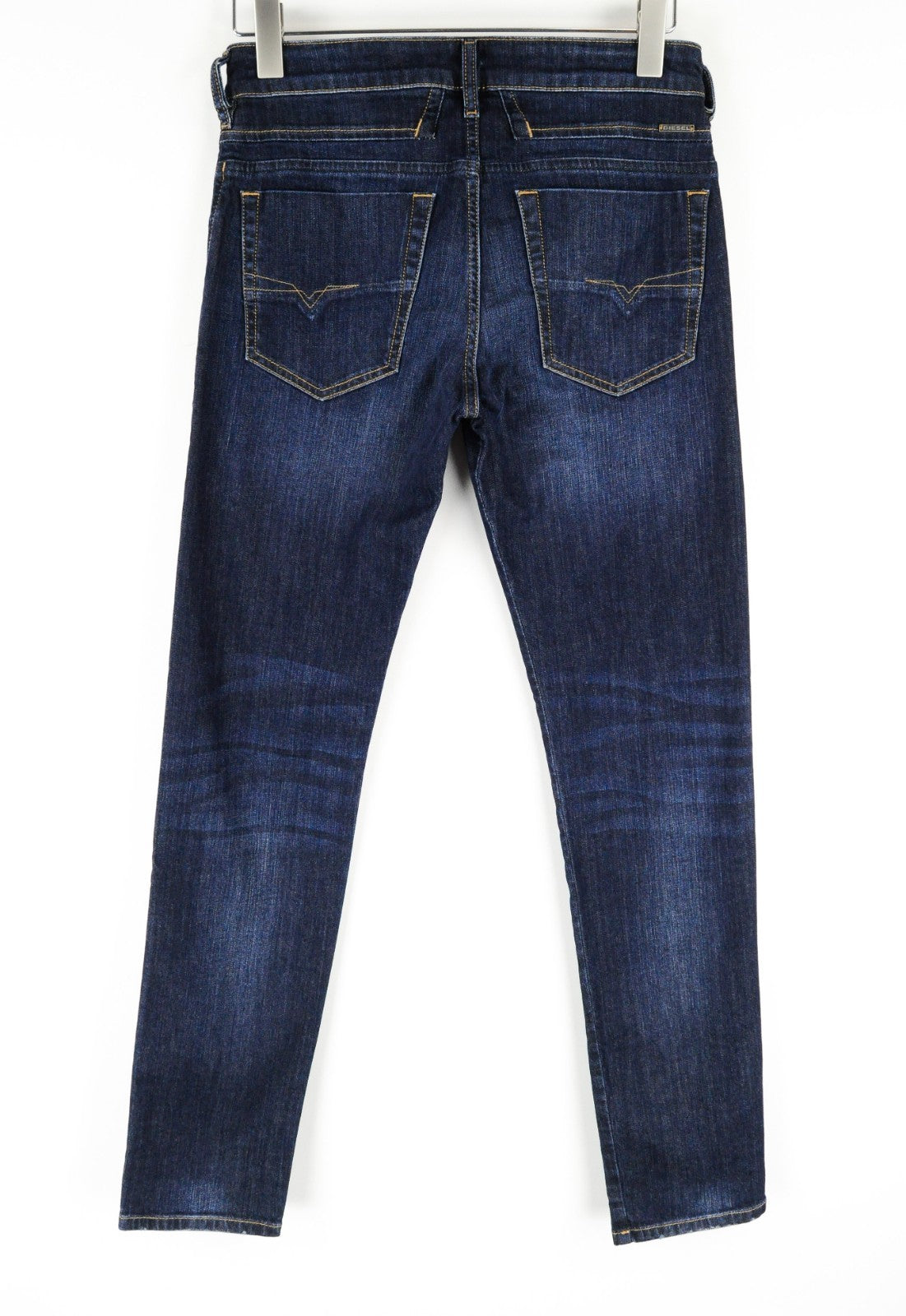 DIESEL D-Bazer 082AY Men Jeans W27/L32 Washed Out Button-Fly Tapered Blue Denim