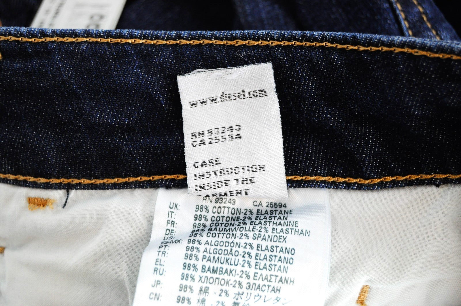 DIESEL D-Bazer 082AY Men Jeans W27/L32 Washed Out Button-Fly Tapered Blue Denim