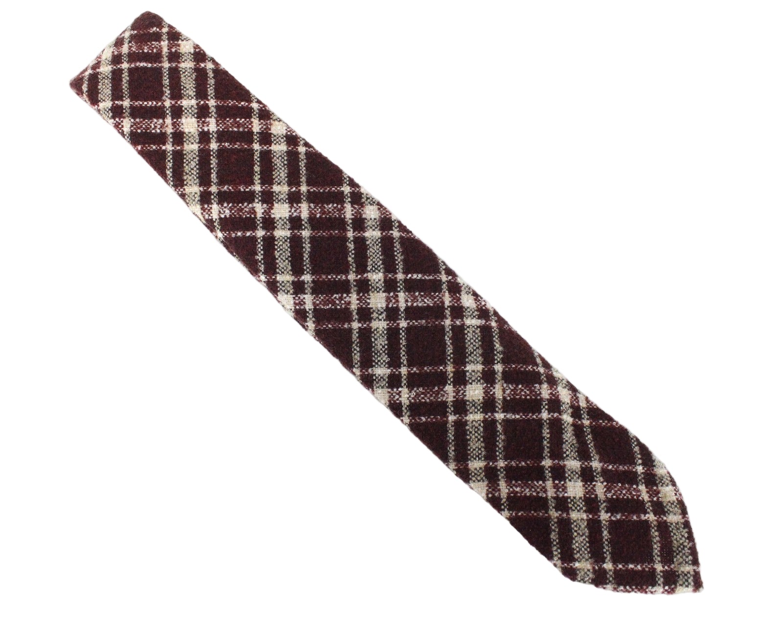 SUITSUPPLY Men Tie ~150 x 8 cm Purple Wool Blend Checked Pattern Classic Formal