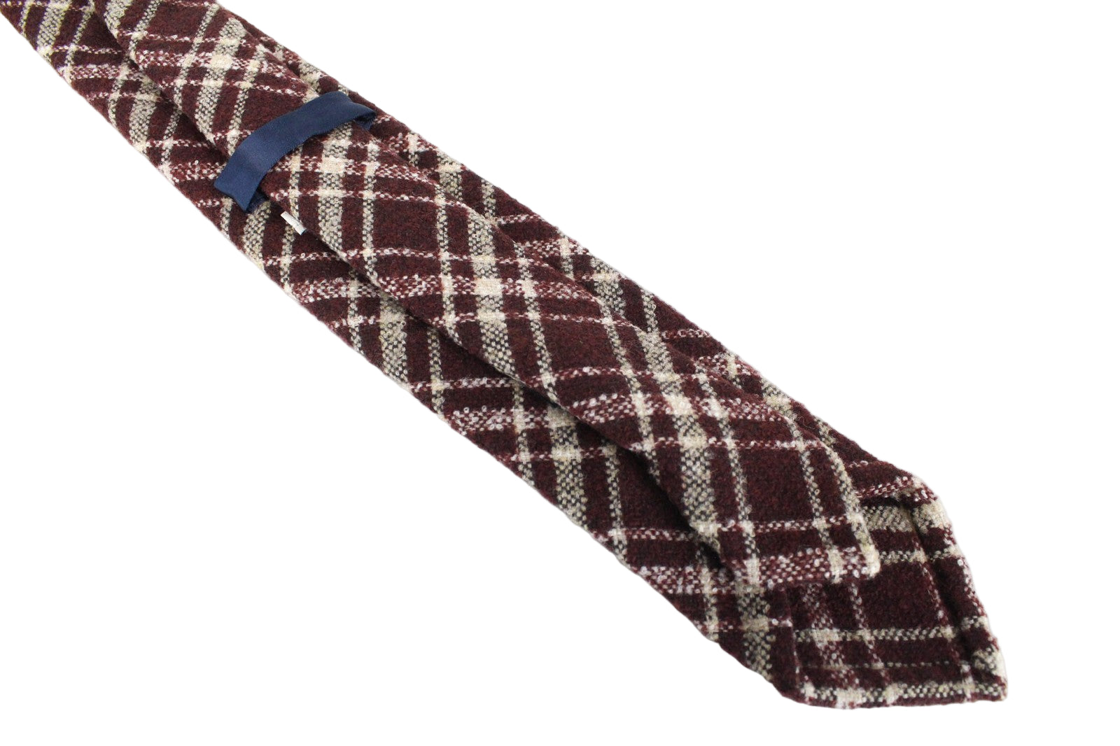 SUITSUPPLY Men Tie ~150 x 8 cm Purple Wool Blend Checked Pattern Classic Formal