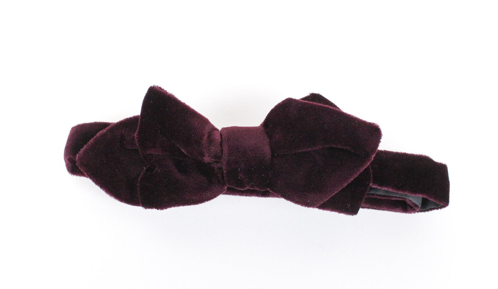 SUITSUPPLY Men Bowtie ~49 cm Purple Pure Cotton Classic Formal Butterfly Velvet