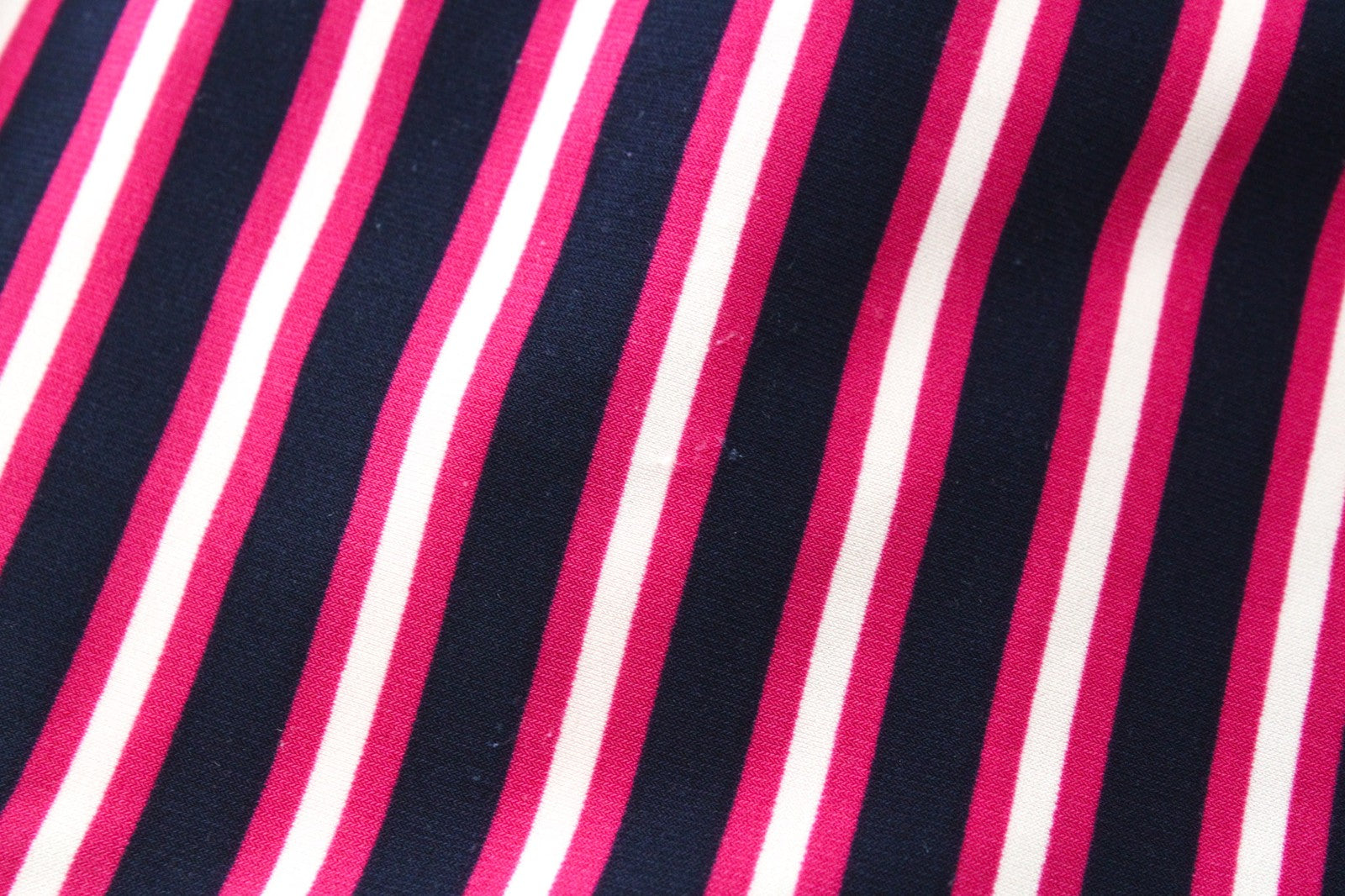 RALPH LAUREN Women Dress US4 Navy Purple Stretch Short Sleeved V-Neck Striped