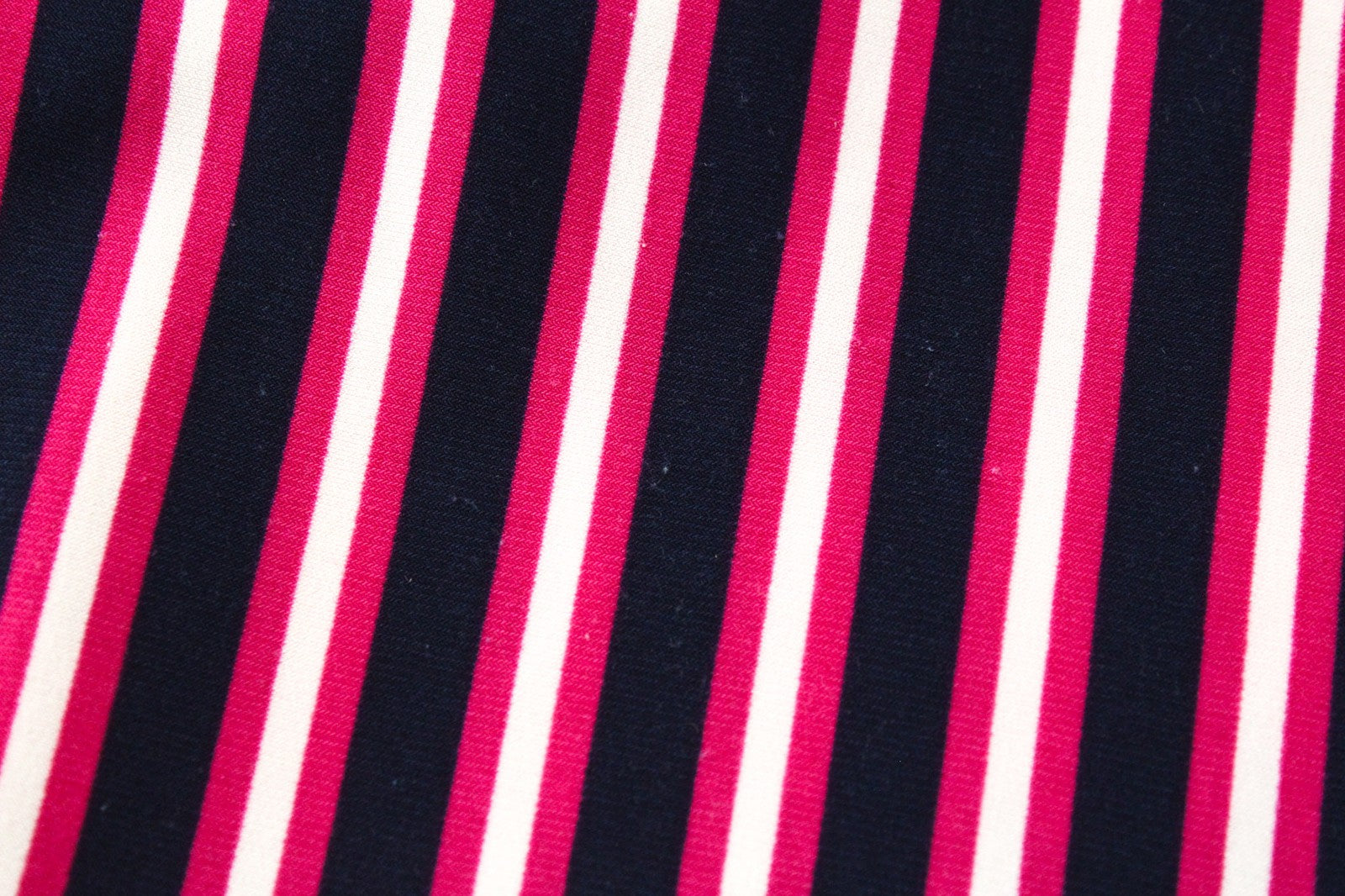 RALPH LAUREN Women Dress US4 Navy Purple Stretch Short Sleeved V-Neck Striped