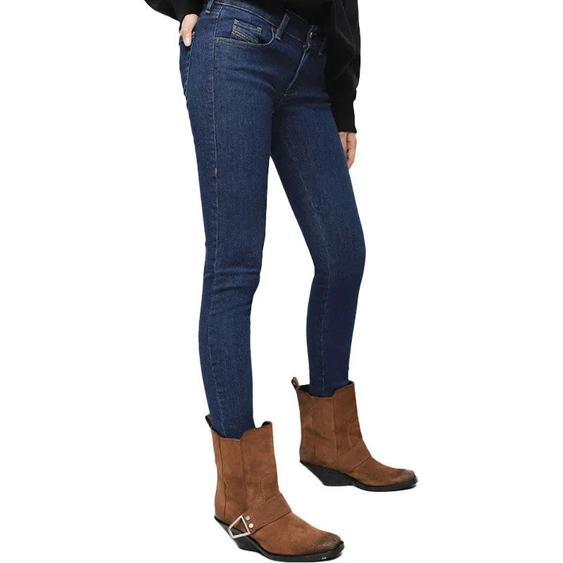 DIESEL Slandy 082AA Women Jeans W23/L30 Girls Super Slim-Skinny Blue Stretch