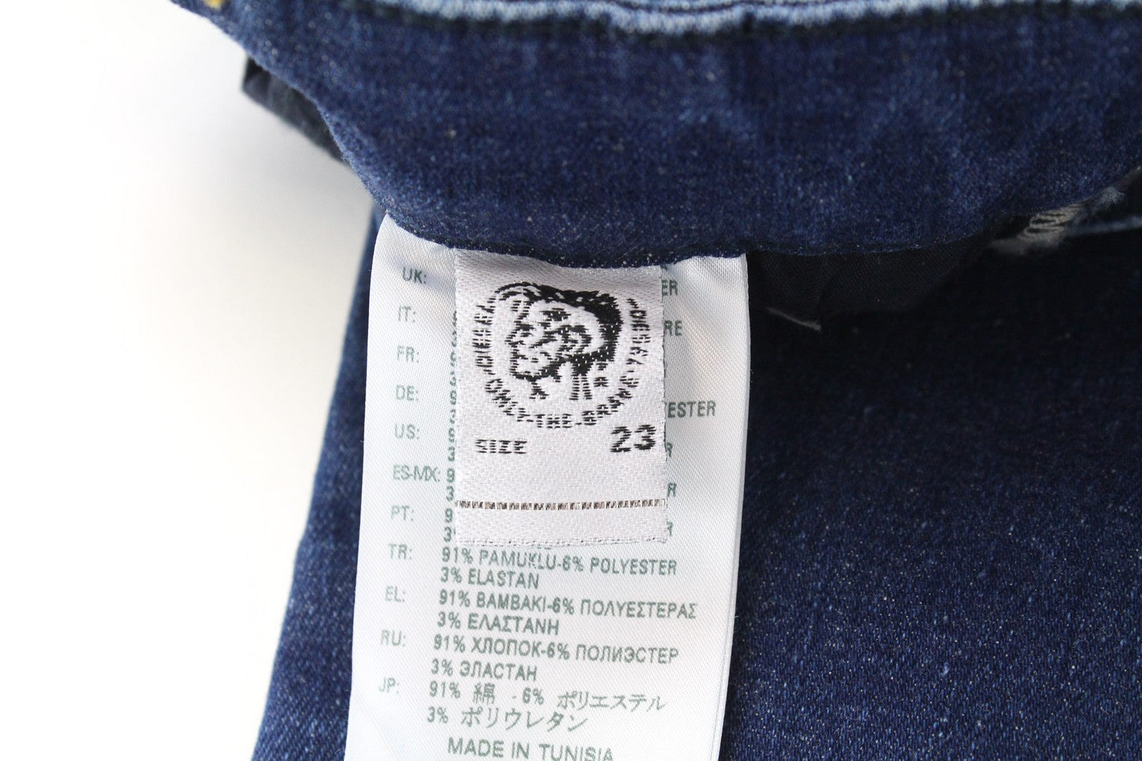 DIESEL Slandy 082AA Women Jeans W23/L30 Girls Super Slim-Skinny Blue Stretch