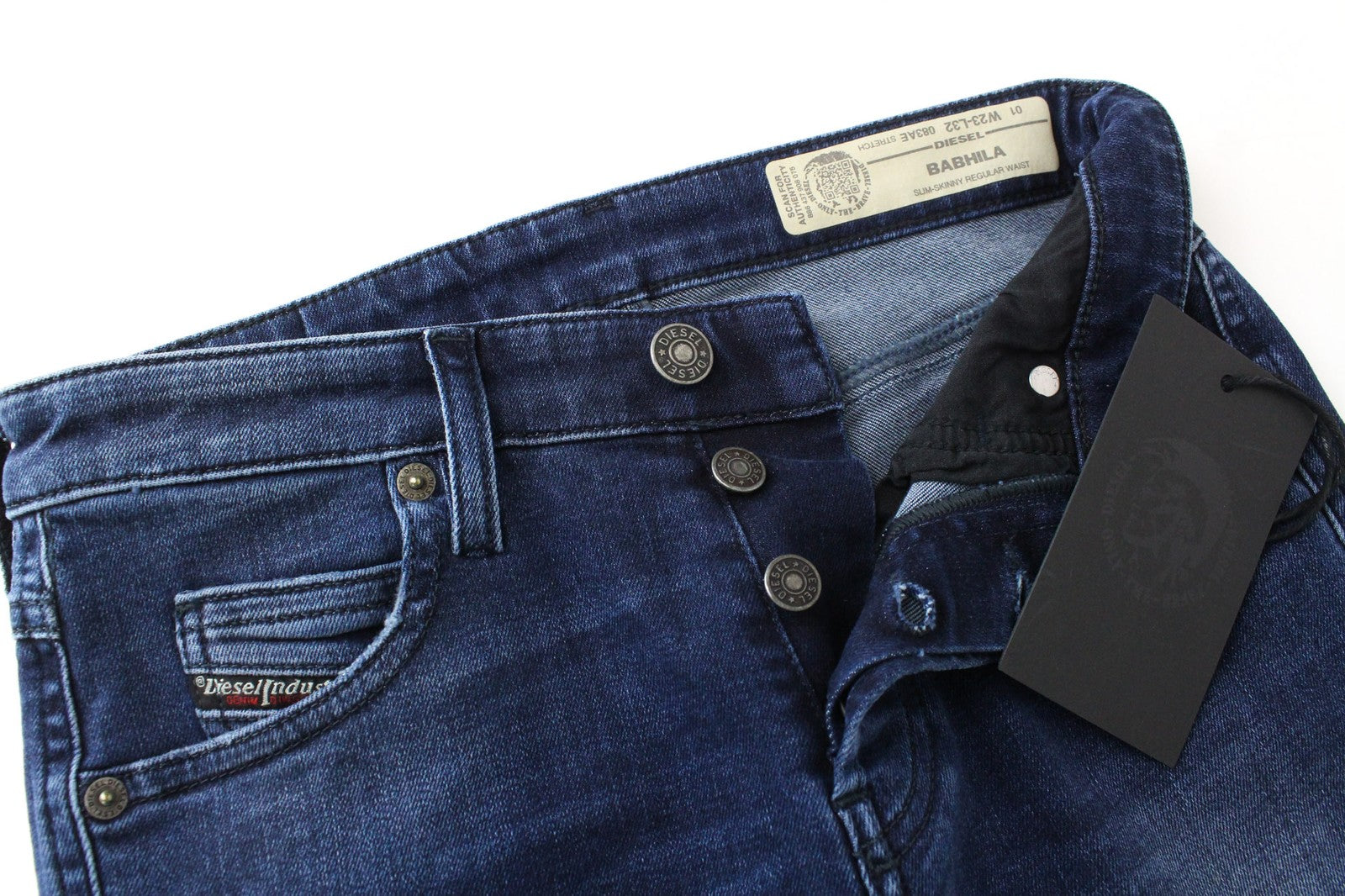DIESEL Babhila 083AE Women Jeans W23/L32 Dark Blue Slim Skinny Stretch Girls