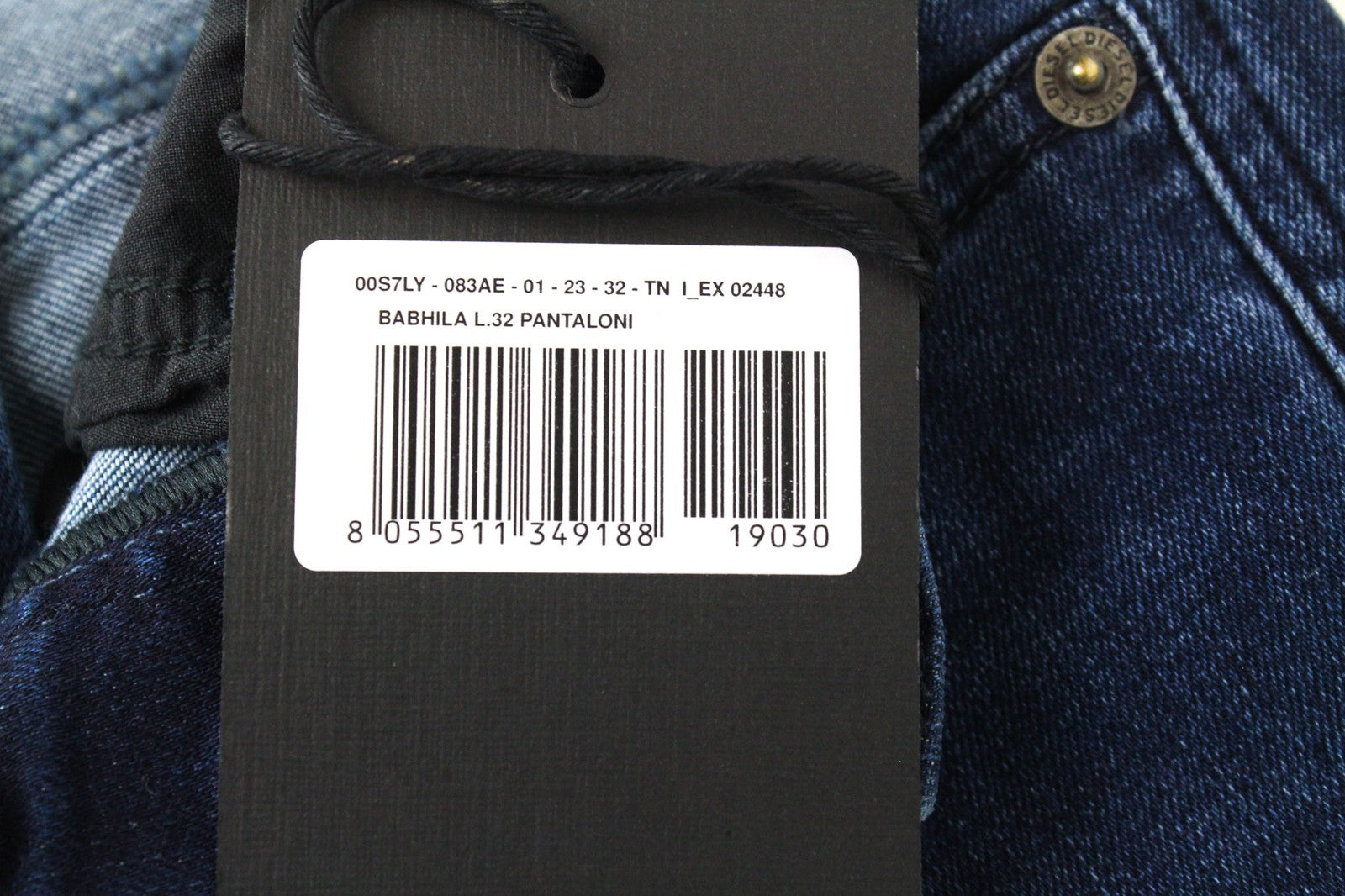 DIESEL Babhila 083AE Women Jeans W23/L32 Dark Blue Slim Skinny Stretch Girls