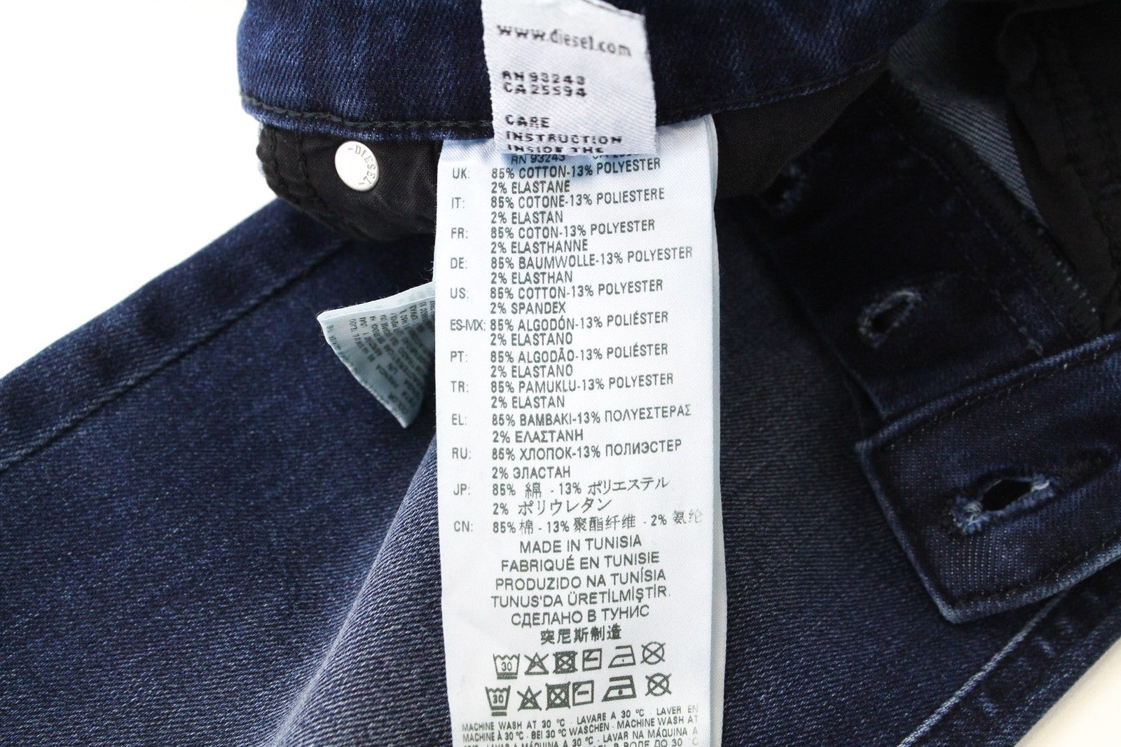 DIESEL Babhila 083AE Women Jeans W23/L32 Dark Blue Slim Skinny Stretch Girls