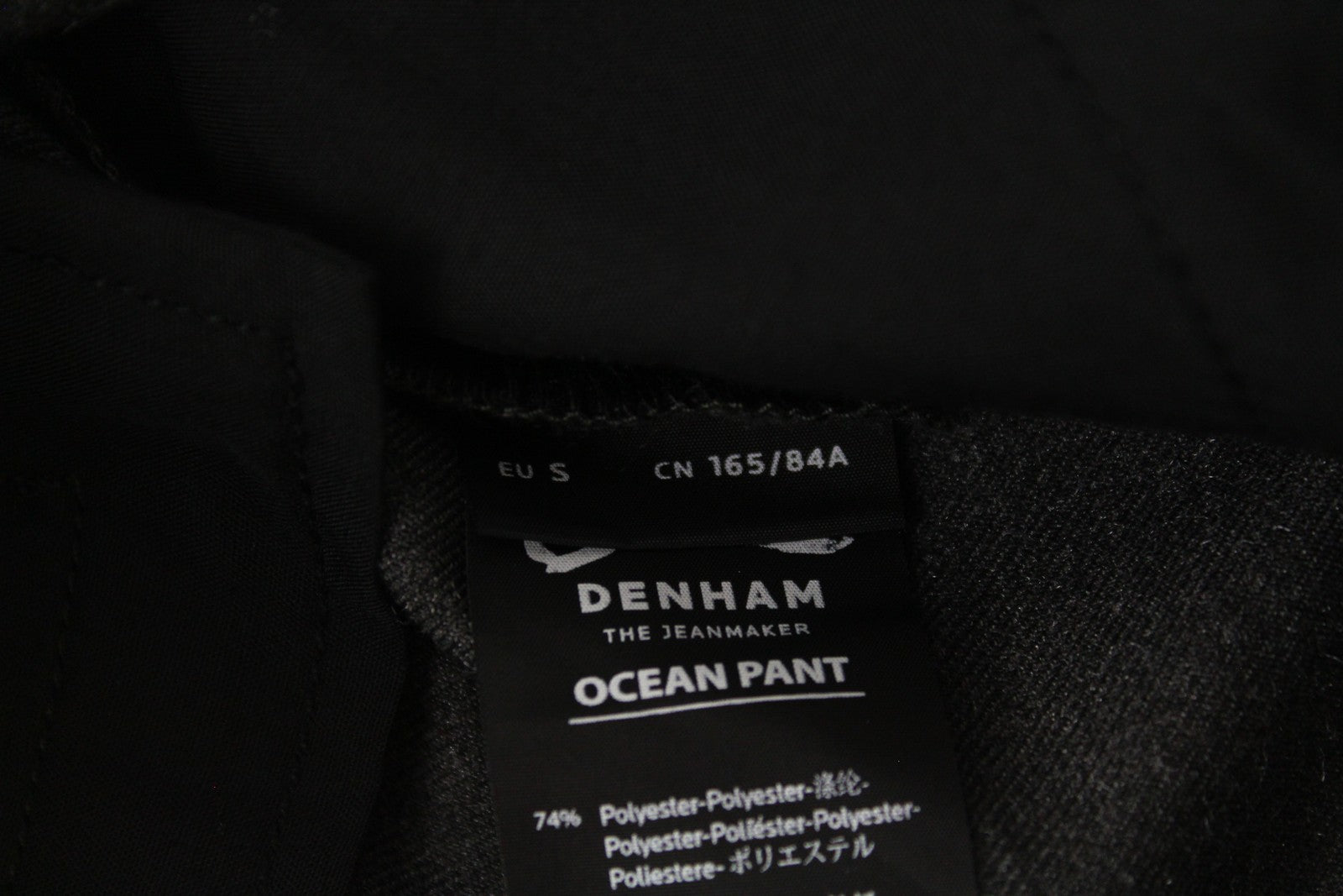 DENHAM Ocean Women Trousers S Grey Stretch Pleated Front Formal Cropped