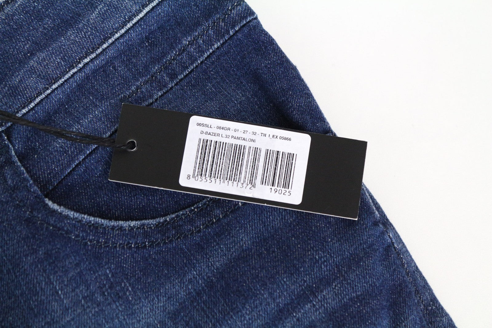 DIESEL D-Bazer 084GR Men Jeans W27/L32 Boys Tapered Fit Blue Cotton Stretch