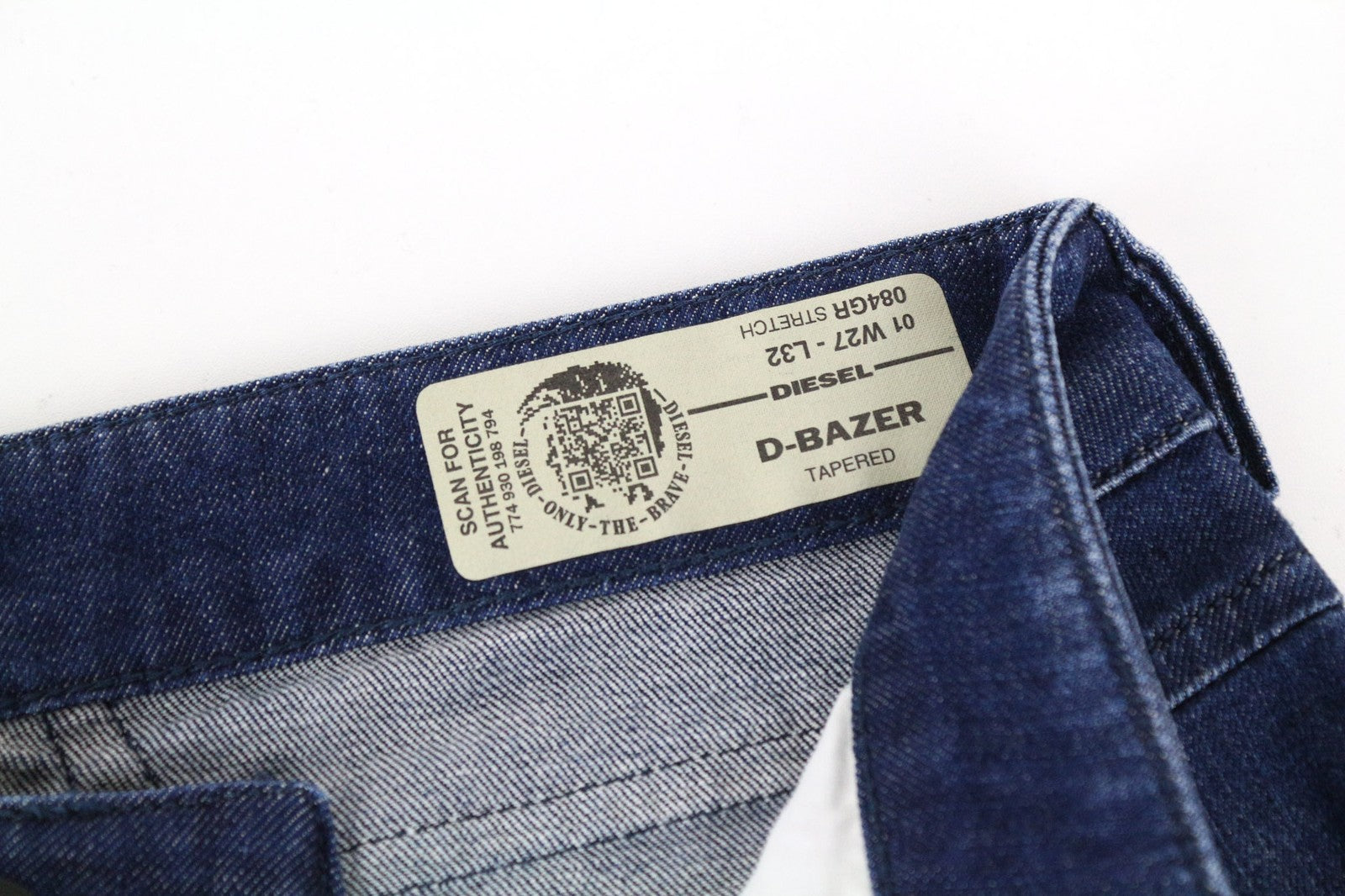 DIESEL D-Bazer 084GR Men Jeans W27/L32 Boys Tapered Fit Blue Cotton Stretch