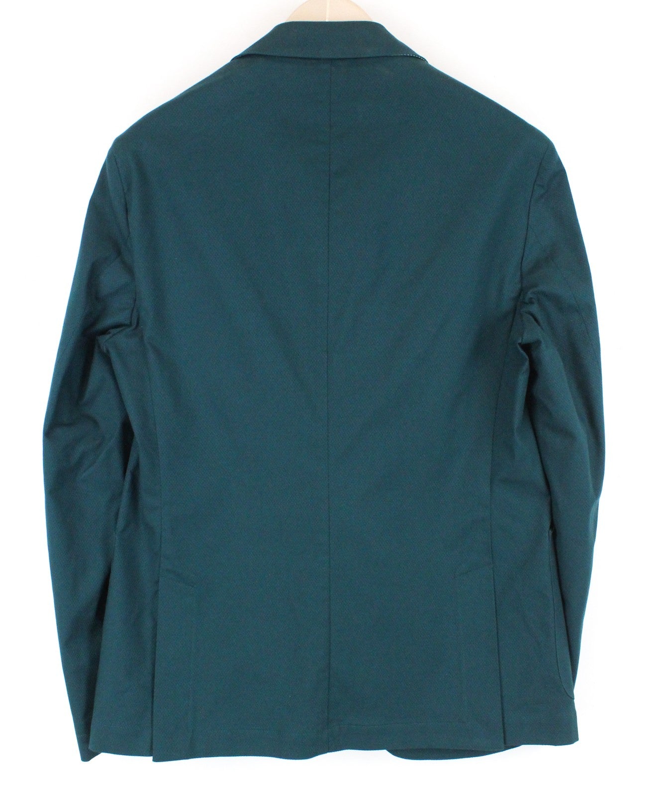 HARMONT & BLAINE Men Blazer 48 Green Cotton Stretch Unlined Single-Breasted