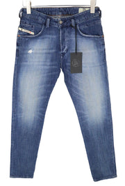 DIESEL D-Bazer 0870H Men Jeans W27/L32 Boys Tapered Washed Blue Cotton Stretch