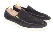 SUITSUPPLY Men Casual Shoes EU43/UK9 Dark Brown Suede Leather Loafers Smart