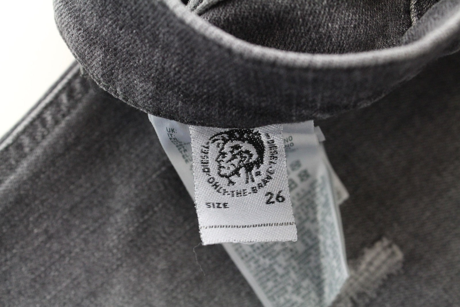 DIESEL D-Eetar 0890F Men Jeans W26/L30 Boys Tapered Grey Cotton Stretch Ripped