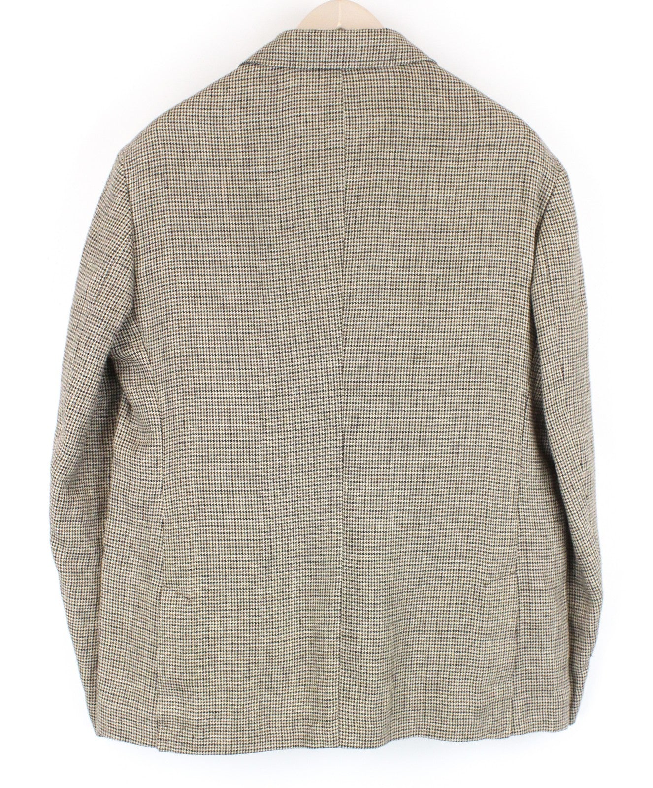 HARMONT & BLAINE Men Blazer 52 Brown Pure Linen Patterned Unlined Formal