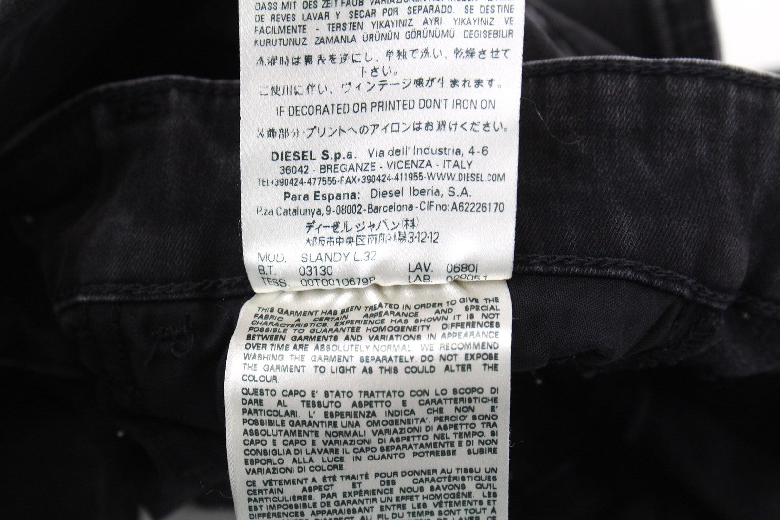 DIESEL Slandy 0680I Women Jeans W23/L32 Grey Girls Super Slim Skinny Stretch