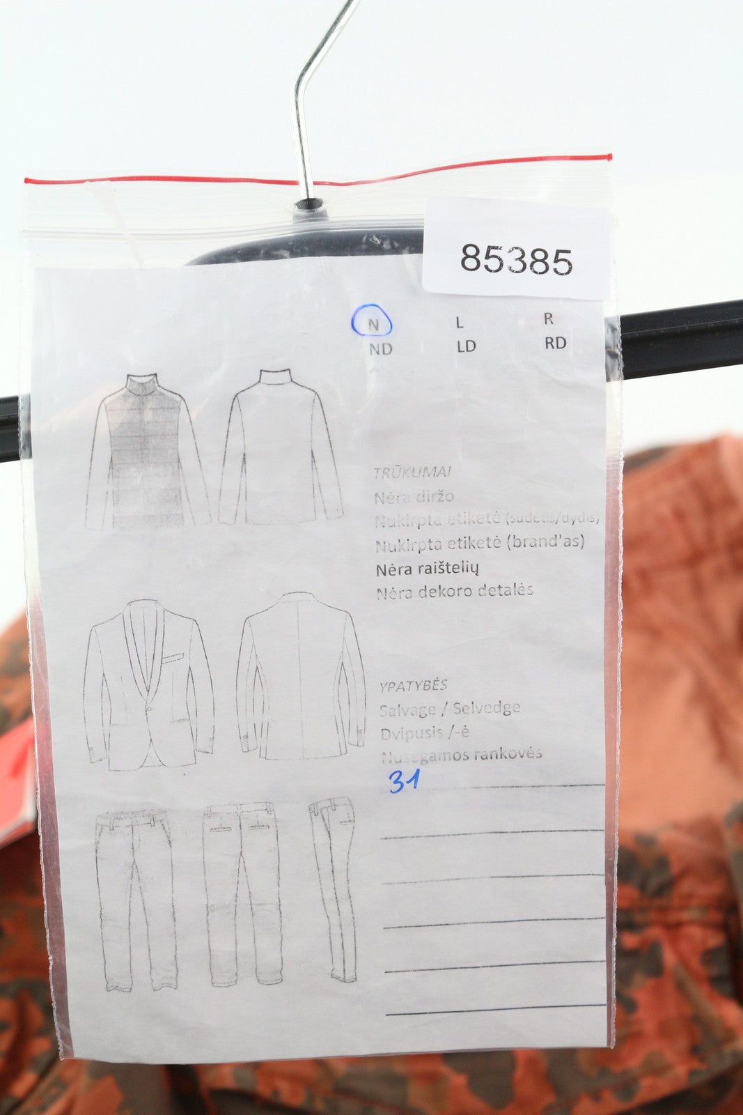 DIESEL P-Atlan-Pat Men Trousers W31 Orange Camouflage Cargo Multi-Pocket RRP€295