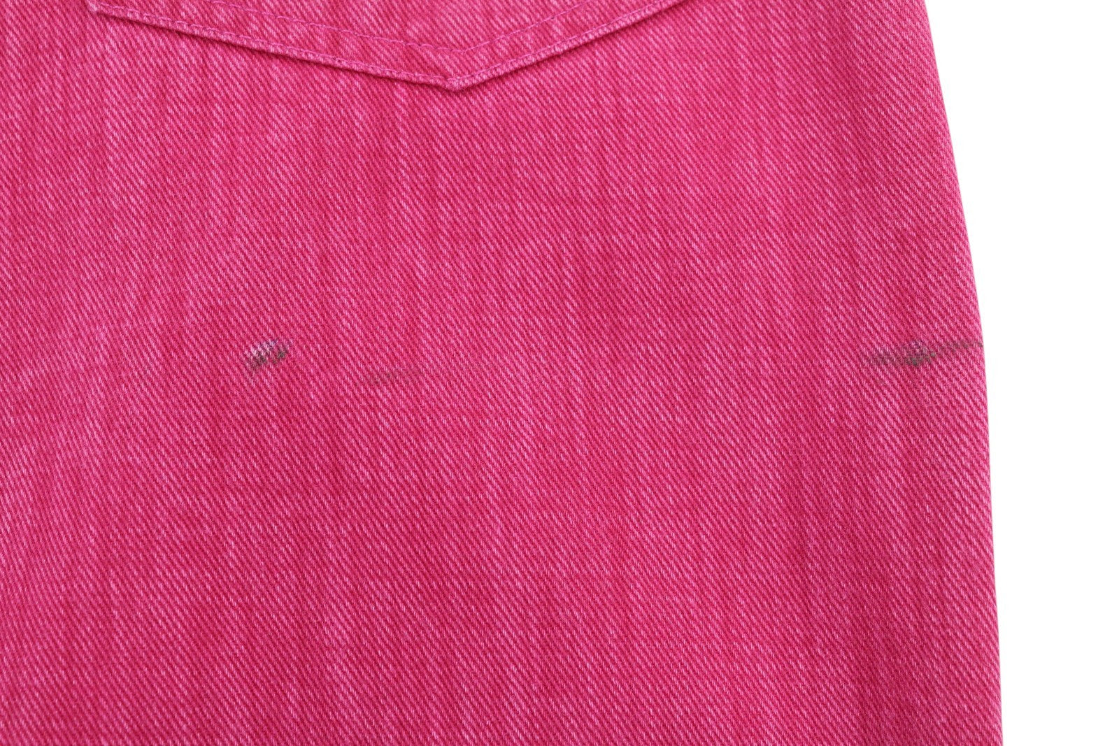 R13 Damon Pleated Women Jeans 27 Vivid Pink Flared Zip Fly Logo Denim RRP$595